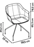 Sillon Shape Pata Araña Toscano Tapizado Mimosa 2x