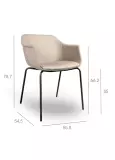 Sillon Shape 4 Patas Tapizado Integral