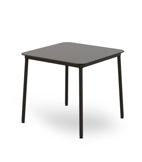 Mesa Hub Negra 80x80 Hpl Negro